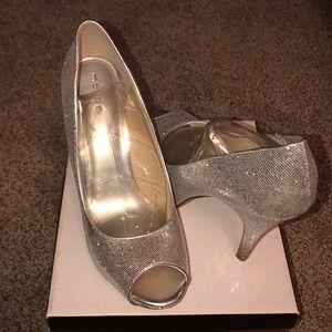 Maripe Silver Heels Size 11